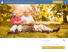 Tablet Screenshot of lifecarecenterofcharleston.com